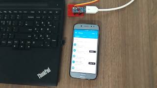 BLE App Uart(GPIO) example with nRF52840 Dongle(BLE 5.0)