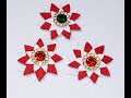 DIY~Cute Little Peppermint Poinsettias For Tags &amp; Cards~Free Pattern!