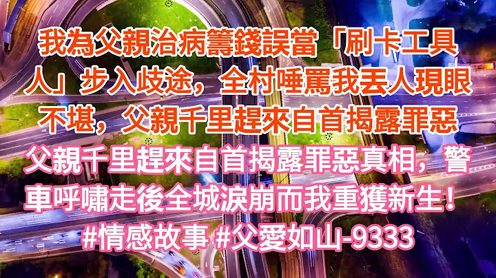 28-39-2-我為父親治病籌錢誤當「刷卡工具人」步入歧途，全村唾罵我丟人現眼不堪，父親千里趕來自首揭露罪惡真相，警車呼嘯走後全城淚崩而我重獲新生！#情感故事 #父愛如山-9333