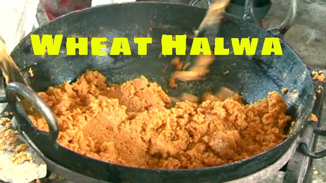 how to make prepare halwa with wheat flour - instant quick wheat atte ka halwa making step by step | Best indian street food