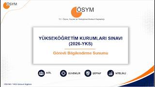 2026 YKS Görevli Bilgilendirme Sunumu