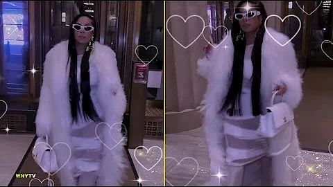 Ashanti Shows Off Her Fabolous White Outfit And Prove's That She's Queen Of Fashion