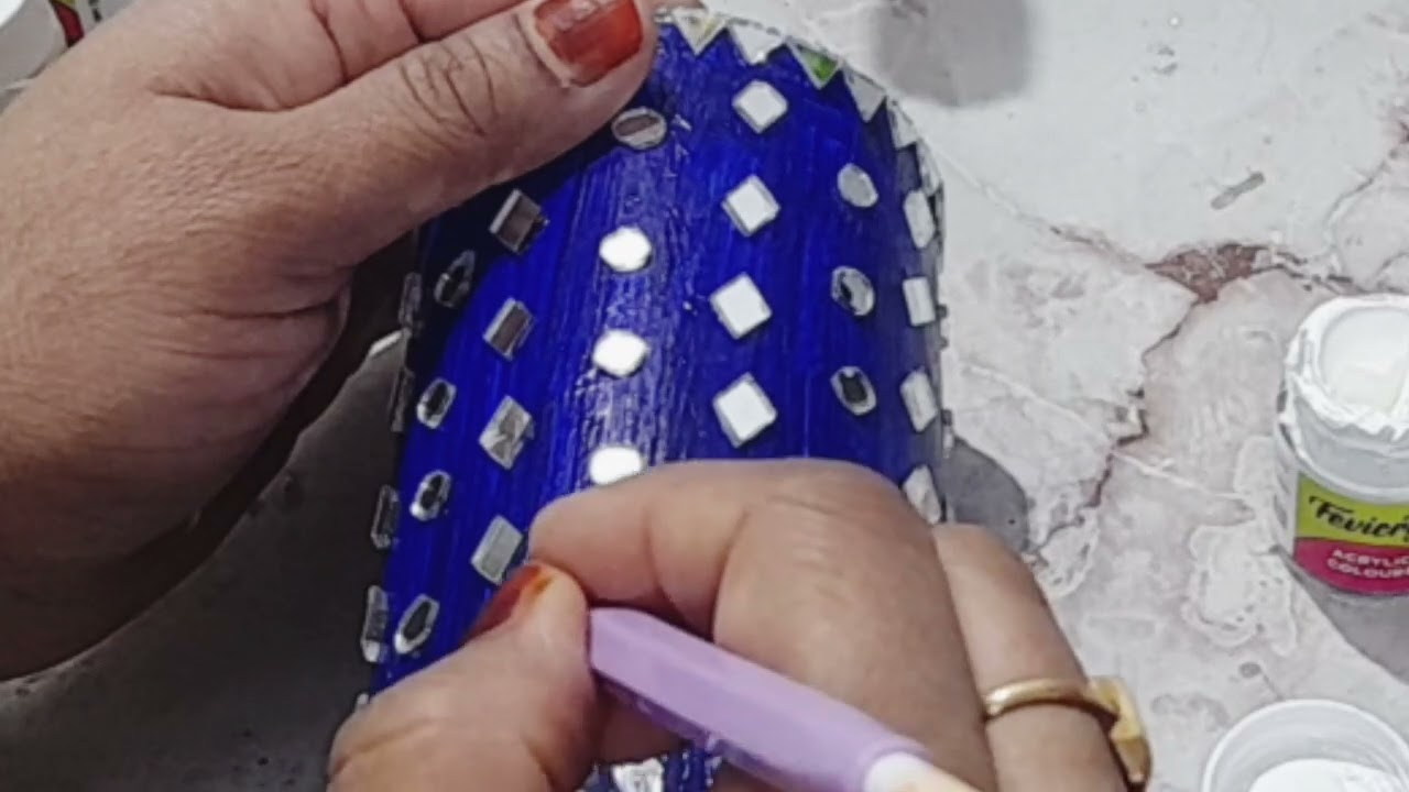 Diy ideas from cardboard roll/ how to make cardboard roll for craft / Cardboard roll flower vase