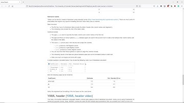 Direct Markdown tables in R Markdown