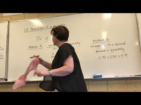 Finding a percentage of a quantity