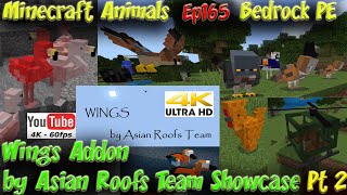 Wings Addon by AsianRoofs Team Pt2 Minecraft PE Bedrock Animal Addon 60FPS 4K Animals Ep165 screenshot 3