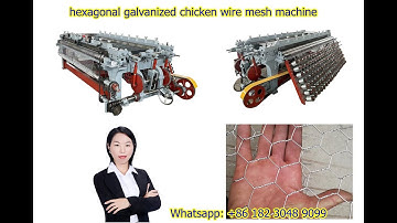 hexagonal galvanized chicken wire mesh machine +86 182 3078 9099