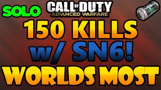 AW: WORLD'S MOST KILLS w/ SN6 - SOLO 150 Kills w/ "SN6 MONEY" (COD AW 150+ KILL GAMEPLAY)
