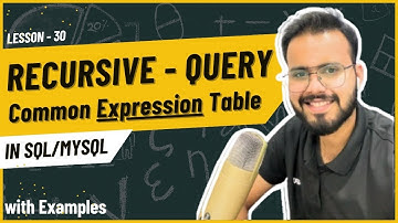 SQL Recursive CTE Query in SQL WITH Clause | Common Expression Table with Recursive Query