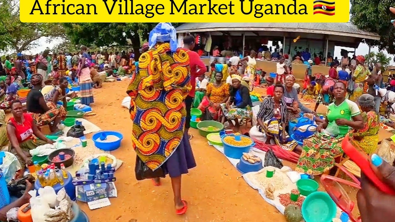 Living off Grid //African Village Market Uganda 🇺🇬 // African Village Life