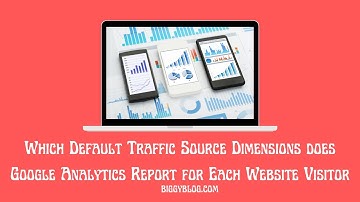 Which Default Traffic Source Dimensions does Google Analytics Report for Each Website Visitor