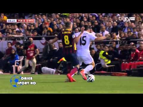 المباراة كاملة ريال مدريد وبرشلونة 2 1 نهائي كأس الملك 2014 رؤوف خليف 
