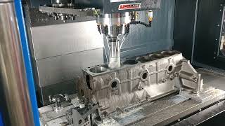 Bore and deck 250 Chevy block in CNC