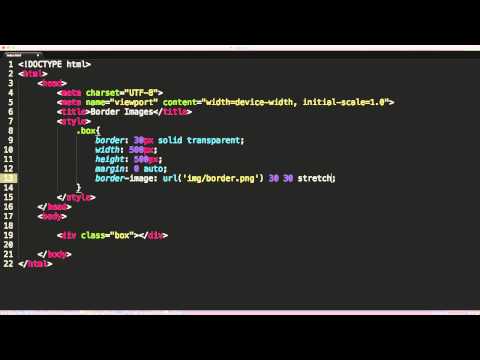 CSS3 Border Images Tutorial, CSS3 Ninja Training