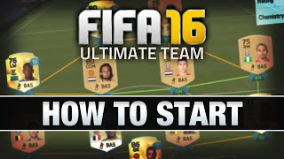 LET'S PLAY FIFA 16 - #1 'HOW TO START' - FIFA 16 ULTIMATE TEAM RTG