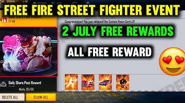 Claim Free Rewards in Free Fire||Free Fire New Street Fighter Event Full Detail||Abhinav Gaming