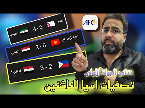 تصفيات كأس آسيا للناشئين 2025 نتائج مباريات الجولة الأولى الجولة مباريات الجولة الثانية