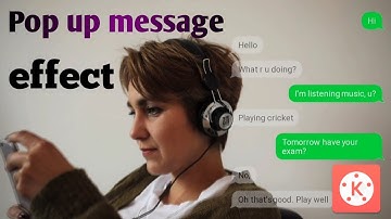 Message text pop-up effect in Kinemaster | kinemaster message tutorial | bd kinemaster edit