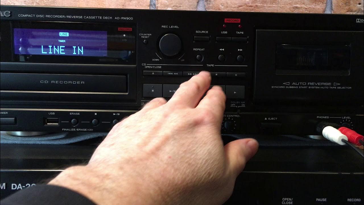 TEAC AD-RW900 Kraftwerk Record - YouTube Direct HQ Cassette Audio to - - - Demo
