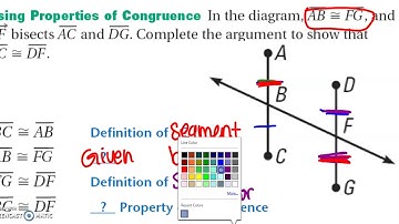 2 6 Properties of Equality and Congruence