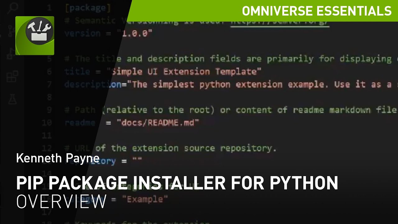 PIP Package Installer for Python in Omniverse Code - YouTube