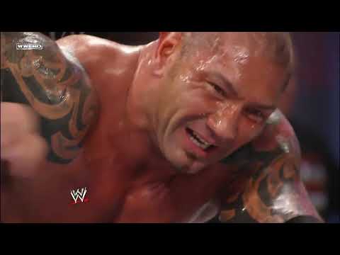 John Cena traps Batista: Extreme Rules 2010