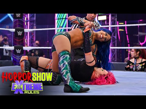 Asuka and Sasha Banks battle back and forth: The Horror Show at WWE Extreme Rules