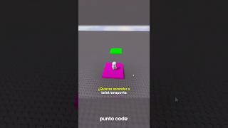 Aprende a teletransportarte en Roblox Studio 💻#RobloxStudio #Programacion #Roblox