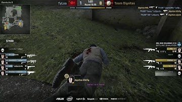 TyLoo vs Dignitas - RUBINO 1v2 #1 |ESL One Cologne 2016 Main Qualifier|