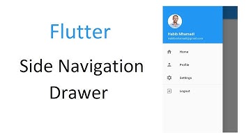 Flutter Side Navigation Drawer