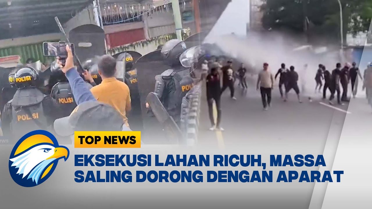 Massa Tolak Eksekusi Lahan, Kericuhan Pecah di Jalan Andi Pangeran Pettarani [Top News]