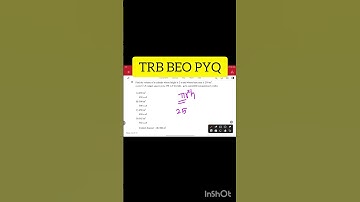 TRB BEO PYQ🎯BEO 2020#beo #tet #mathsaptitude  #reasoningtricks#mathstricks  #TNPSC PYQ