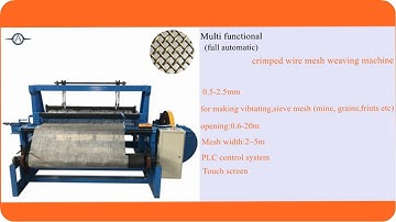 wire mesh weaving machine crimped 0.5~2.5mm multi function Full automatic for vibrating screen mesh