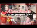 CLEAN WITH ME + CHRISTMAS DECOR PREP 2021 // CLEANING MOTIVATION + CHRISTMAS DECOR HAUL