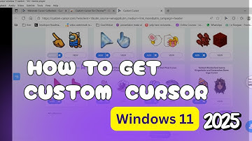 How To Get A CUSTOM CURSOR in Window 11 ( 2025)