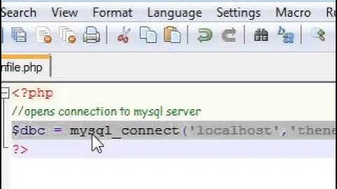 PHP Tutorial   24   Connecting to MySQL Database