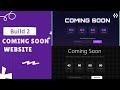 Build 2 Beautiful Coming Soon Pages Using HTML, CSS & JavaScript