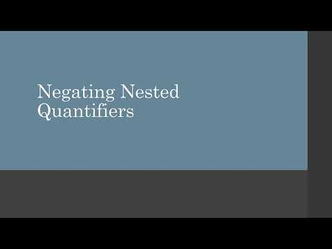Negating Nested Quantifiers