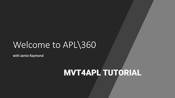 APL\360 MVT4APL Tutorial