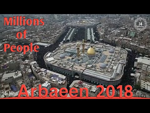 Arbaeen| Karbala | Helicopter view | Arbaeen World's Largest Gatherings | Najaf to karbala Walk