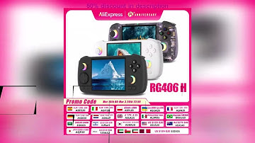 ANBERNIC RG 406H Retro Game Console Android 13 Unisoc T820 64-bit Game Player 4.0 Inch IPS Touch