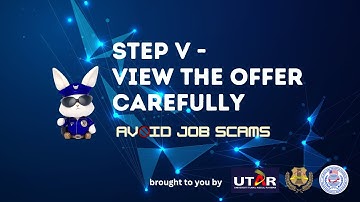 Job Scam Awareness Series V.E.R.I.F.Y.: Step V