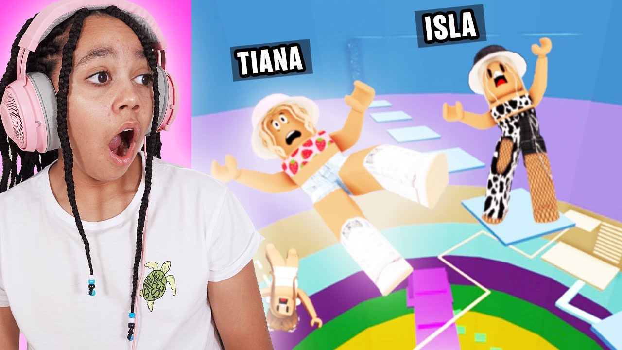 Tiana Vs Isla Roblox Tower Of Hell Youtube - tiana playing roblox toys and me