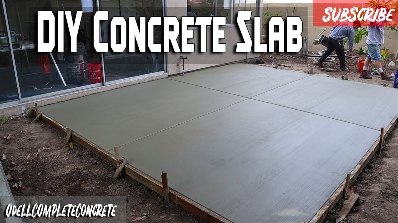 How to Pour a Concrete backyard Patio Slab Beginner Guide