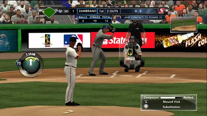 MLB 2K12 Gameplay: Miami Marlins vs. San Diego Padres