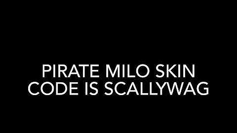 new milo pirate scallywag skin code only 5k copies