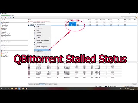 qbittorrent stalled status