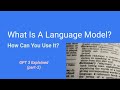 What Is A Language Model? GPT-3: Language Models Are Few-Shot Learners #GPT3 (part 2)