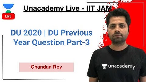 DU 2020 | DU Previous Year Question Part-3 | Mathematics | M.Sc. Entrance | DU | BHU | Chandan Roy