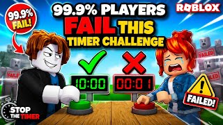 99.9% Players FAIL This Timer Challenge in Roblox | Stop the Timer #Roblox #StopTheTimer #Challenge